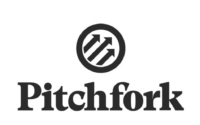 Pitchfork logo with three arrows in a circle.